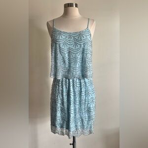 New Cache Xscape Embellished Tiered Dress Size 4